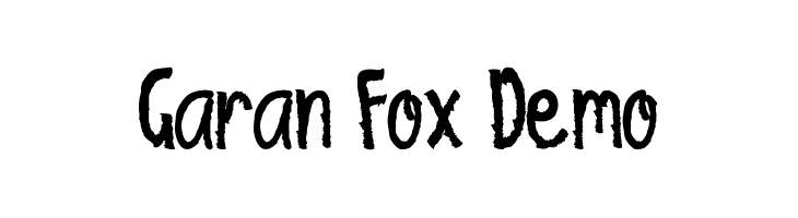 Garan Fox Demo  les polices de caractères gratuit tlcharger