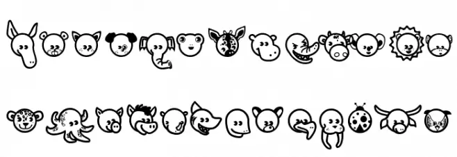 Garanimals फ़ॉन्ट लोअरकेस