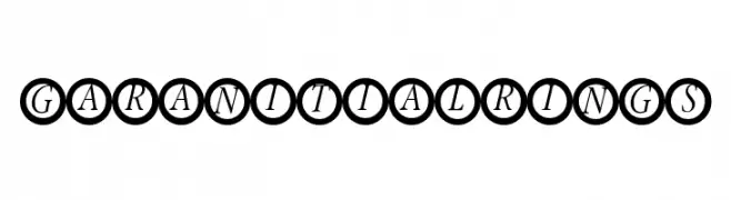 GaranitialRings  Frei Schriftart Herunterladen