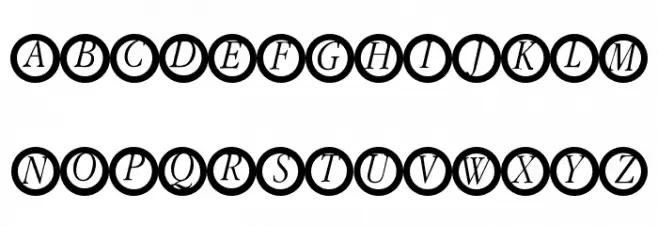 GaranitialRings Schriftart Groß
