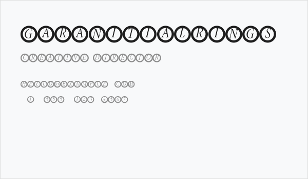 GaranitialRings Business Card