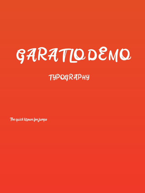 Garatlo Demo Poster