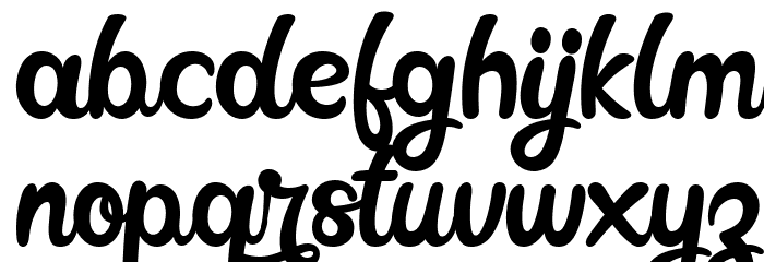 Garatlo Demo Font LOWERCASE