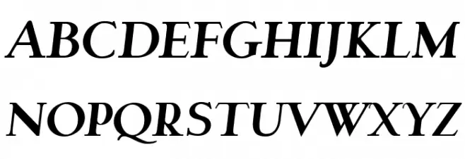 Garava Bold Italic Polices MAJUSCULES