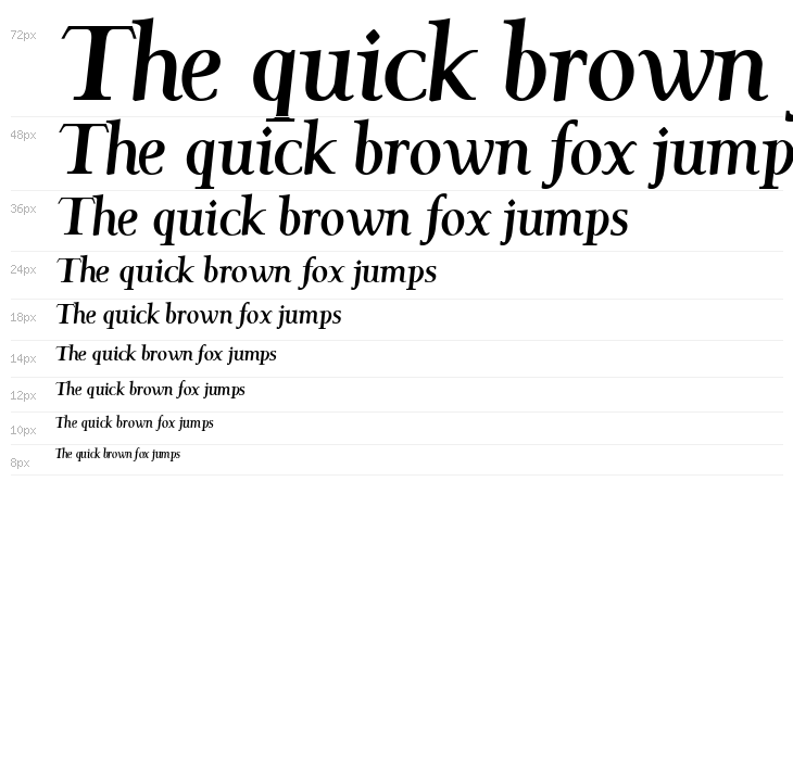 Garava Bold Italic Waterfall