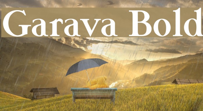 Garava Bold Font examples