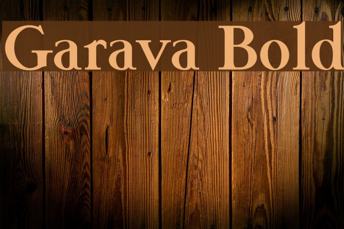 Garava Bold Font examples
