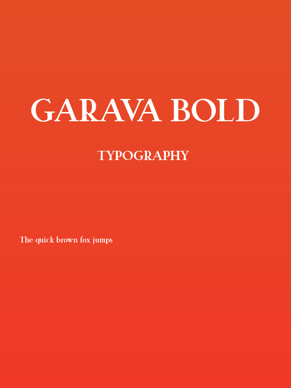 Garava Bold Poster