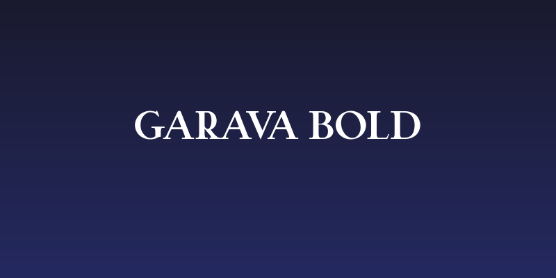 Garava Bold Social Header