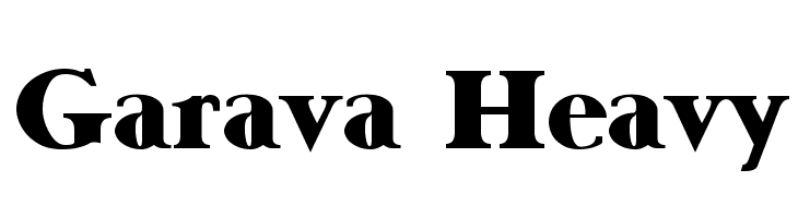 Garava Heavy Font