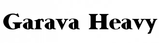Garava Heavy  नि: शुल्क फ़ॉन्ट्स डाउनलोड