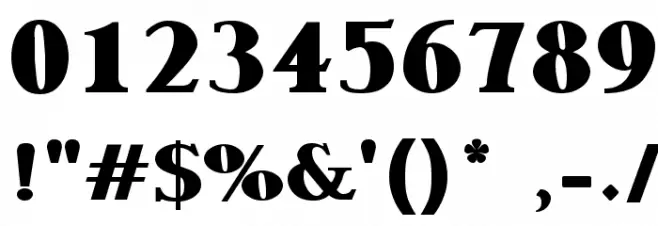 Garava Heavy Font OTHER CHARS