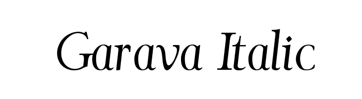 Garava Italic Font
