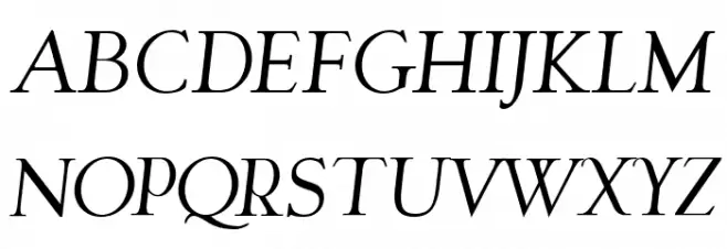Garava Italic Polices MAJUSCULES