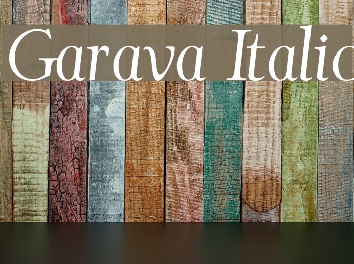 Garava Italic Font examples