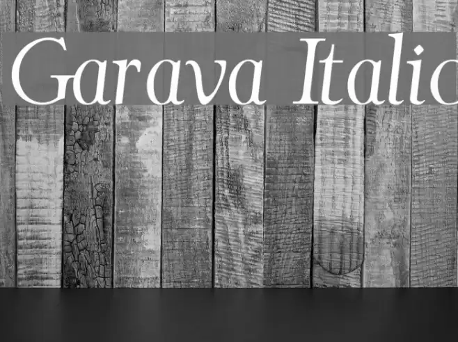 Garava Italic Font examples