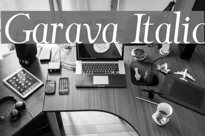 Garava Italic Font examples
