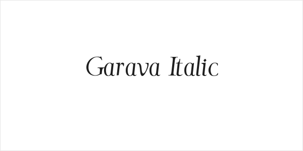 Garava Italic Logo