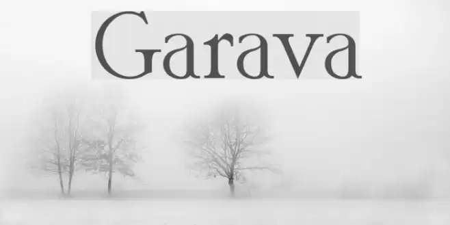 Garava Font examples