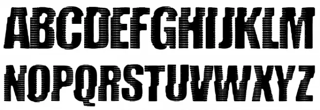 Garbage And Death Attic Schriftart Groß