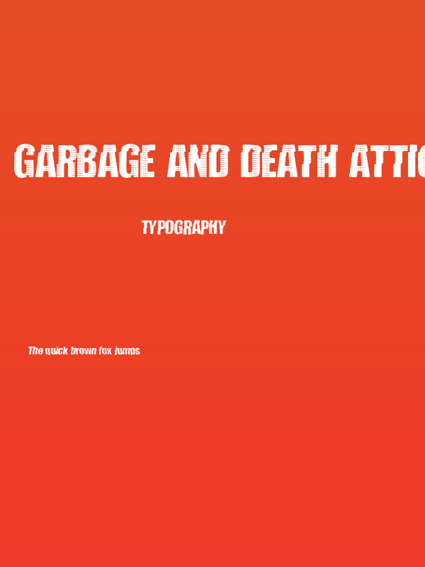 Garbage And Death Attic Poster