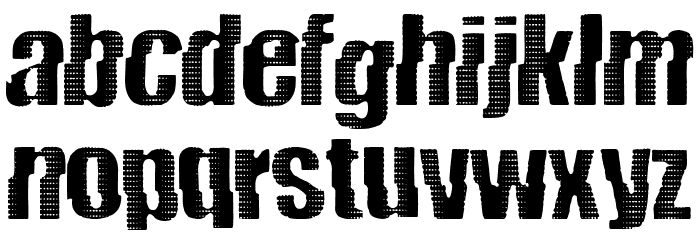 Garbage And Death Attic Font LOWERCASE