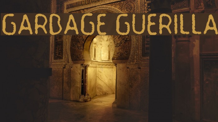 Garbage Guerilla Font examples