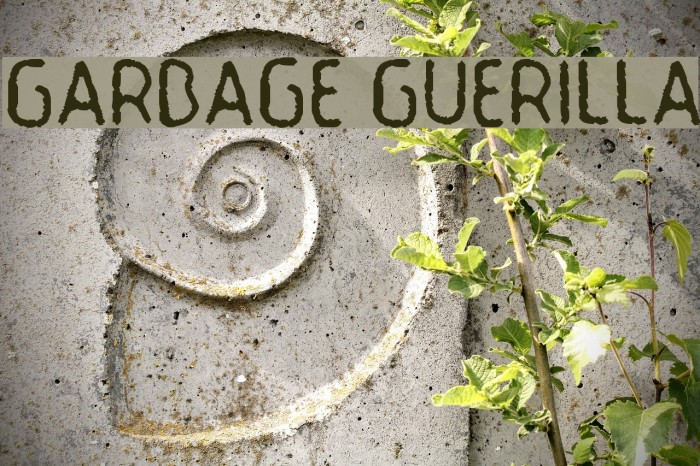Garbage Guerilla Font examples