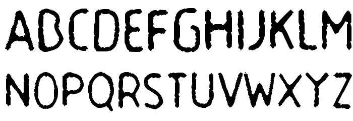 Garbage Guerilla Font LOWERCASE