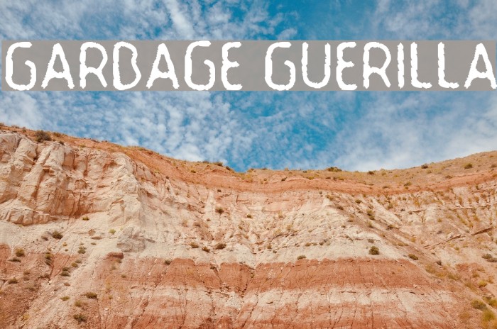 Garbage Guerilla Font examples