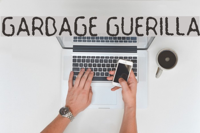 Garbage Guerilla Font examples