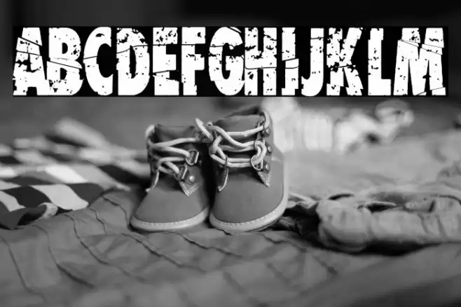 Garbage King Font examples