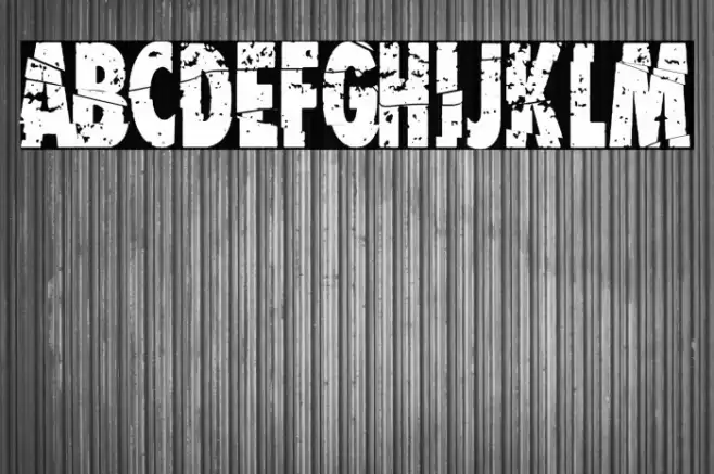 Garbage King Font examples