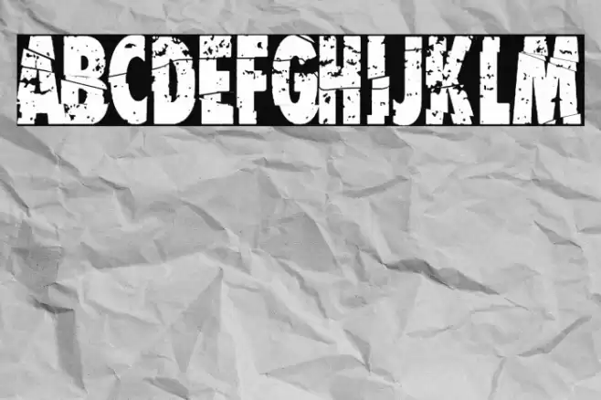 Garbage King Font examples