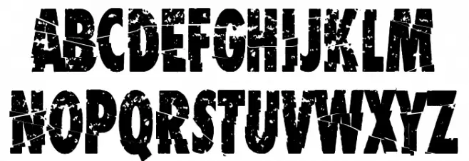 Garbage King 字体 小写