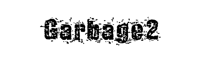 Garbage2  フリーフォントのダウンロード