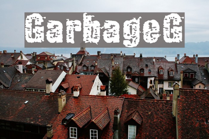 GarbageG Font examples