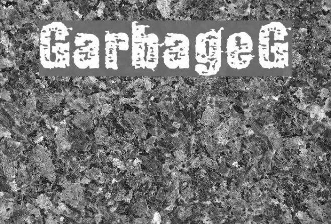 GarbageG フォント examples