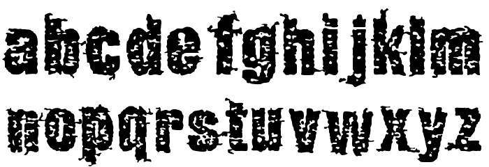 GarbageG Font LOWERCASE