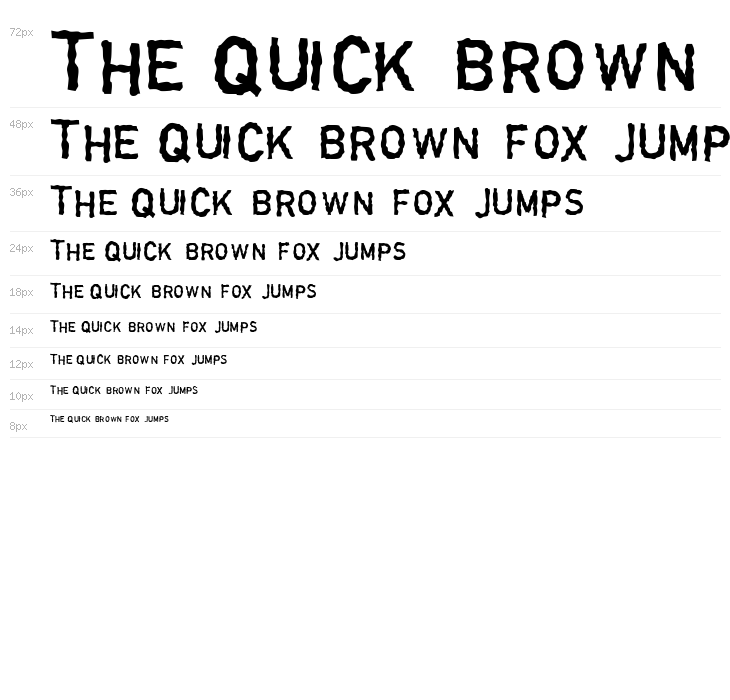 Garbageschrift Thin Waterfall