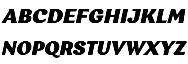 Garbata Trial Black Italic Шрифта ВЕРХНИЙ