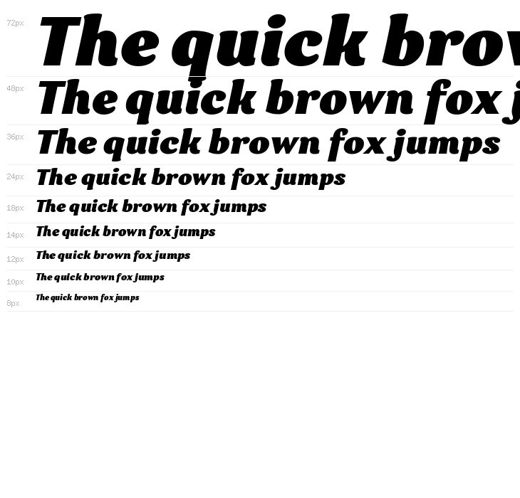 Garbata Trial Black Italic Waterfall