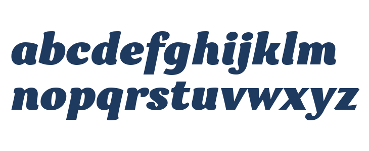 Garbata Trial Black Italic Lowercase