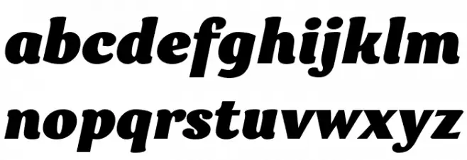 Garbata Trial Black Italic خط أحرف صغيرة