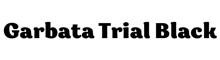 Garbata Trial Black  Frei Schriftart Herunterladen