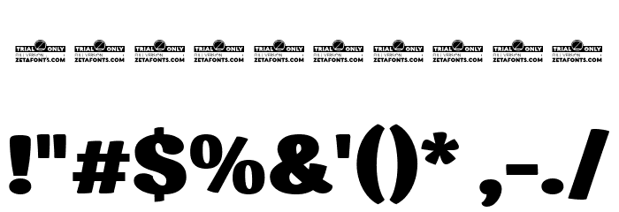Garbata Trial Black Font OTHER CHARS