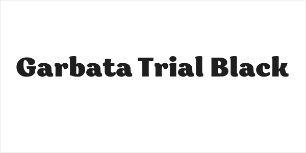 Garbata Trial Black Logo
