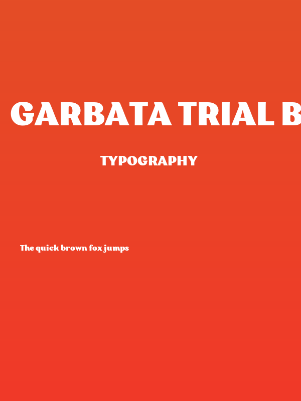 Garbata Trial Black Poster