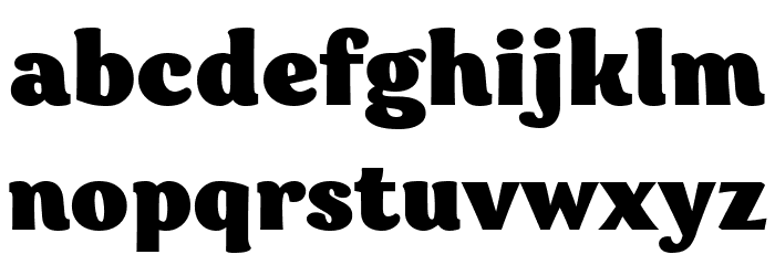 Garbata Trial Black Font LOWERCASE