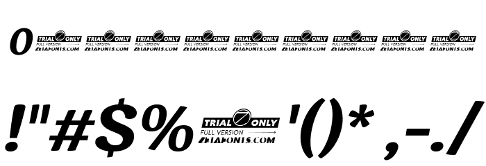 Garbata Trial Bold Italic Font OTHER CHARS